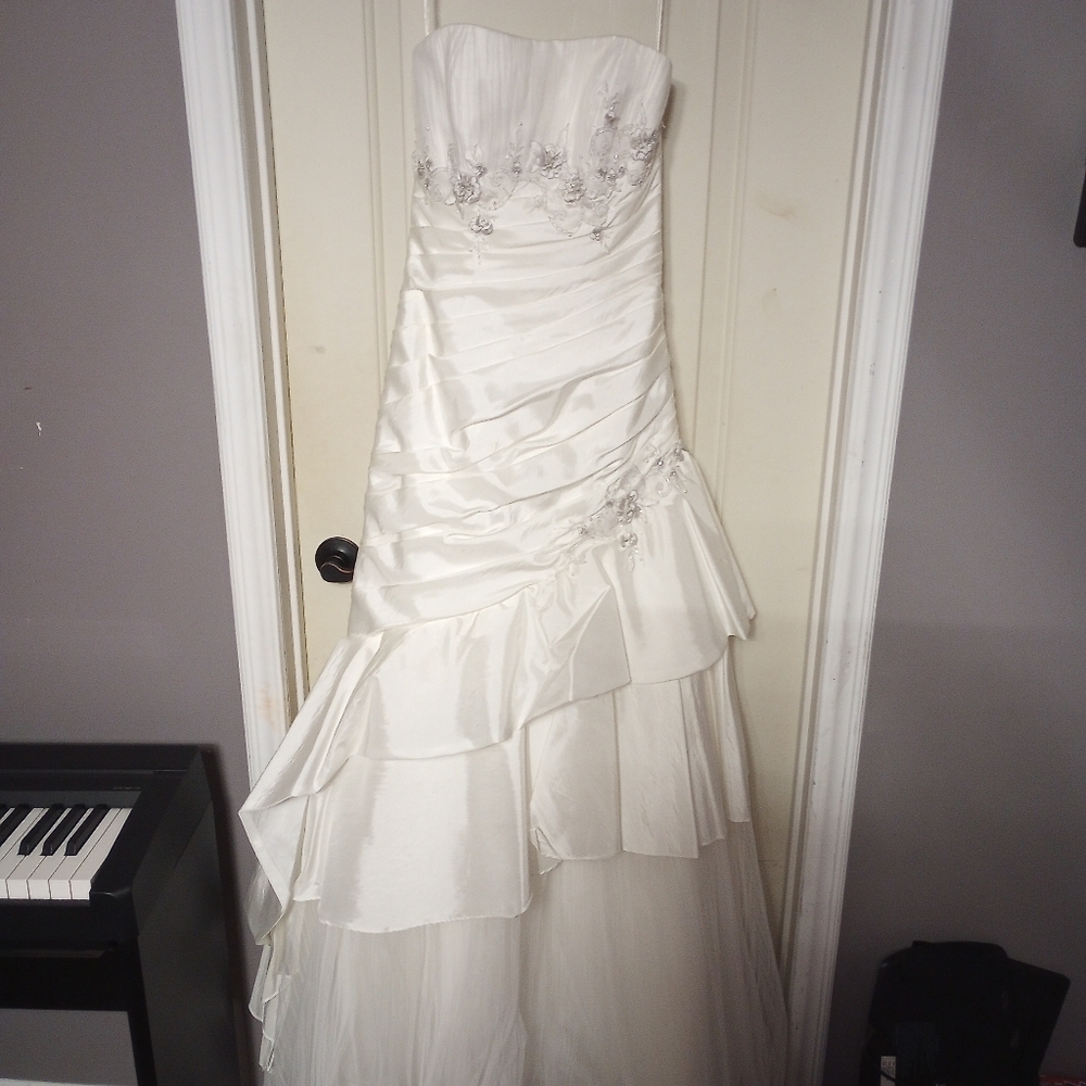 Square Straps Fitted Mermaid Wedding Dress main image 1